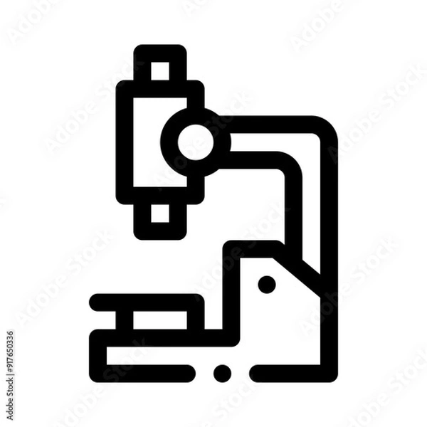 Obraz microscope line icon