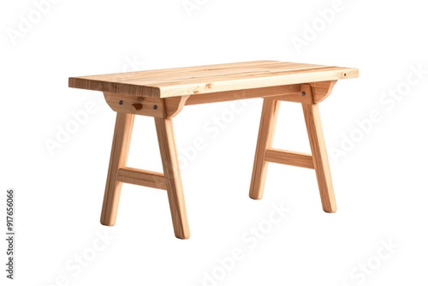 Obraz Wooden Table with Simple Design