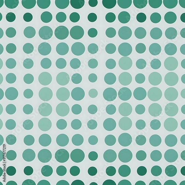 Fototapeta Stylish turquoise dot pattern on light gray for an elegant and refined graphic design...