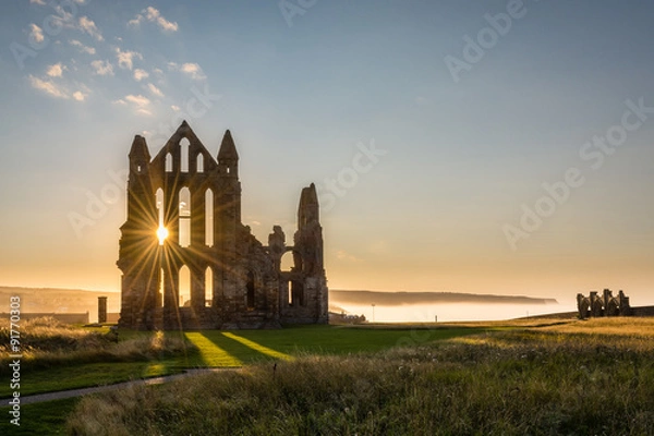 Obraz Sun Star w Whitby Abbey