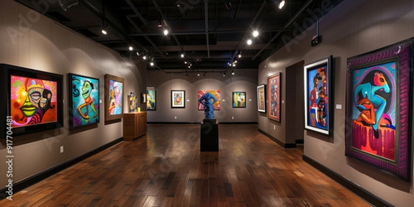 Obraz Vibrant art gallery