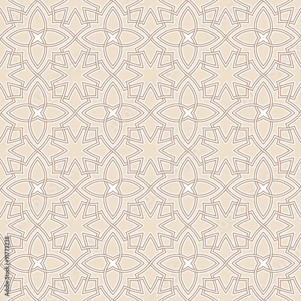 Fototapeta Arabesque seamless beautiful background pattern.