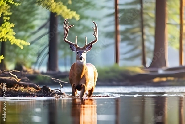 Obraz deer in the woods