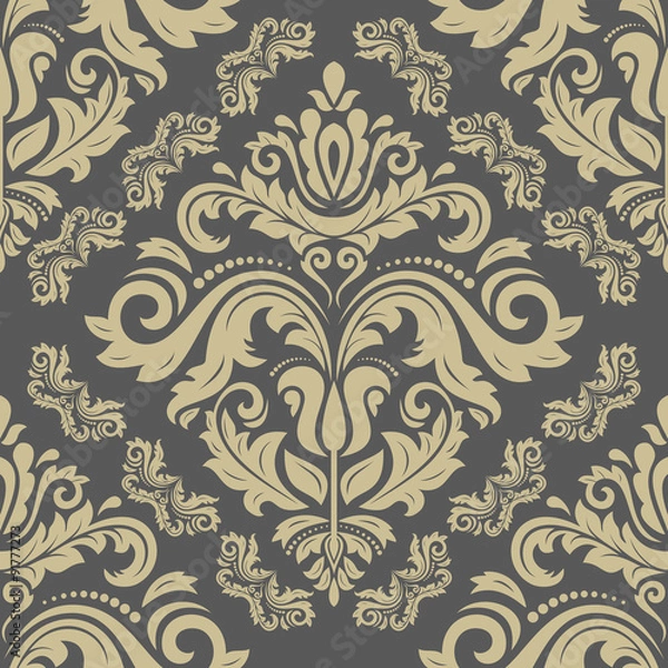 Fototapeta Damask Seamless  Pattern