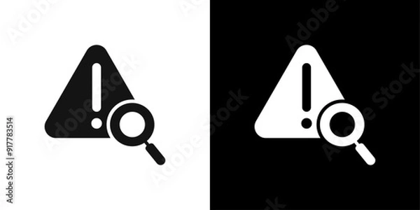 Fototapeta Problem identification icon Symbol mark in filled style