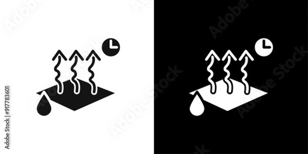 Fototapeta quick dry icon Symbol mark in filled style