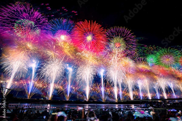 Obraz 長岡花火2024　復興祈願花火フェニックス