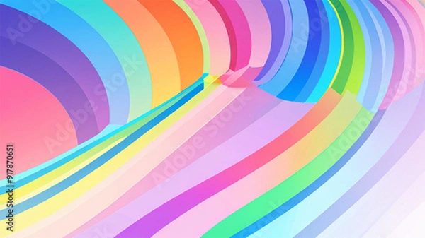 Obraz Abstract colorful rainbow , vector illustration