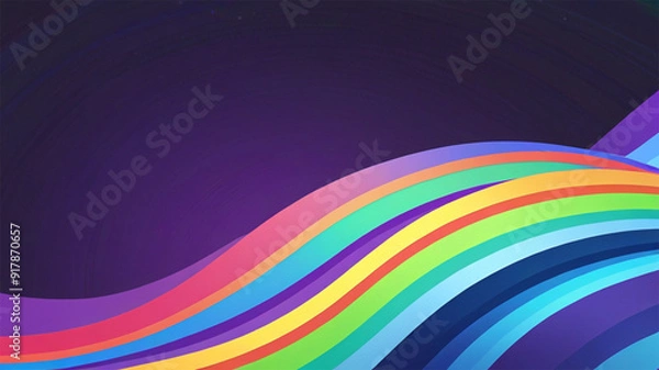 Obraz Abstract colorful rainbow , vector illustration