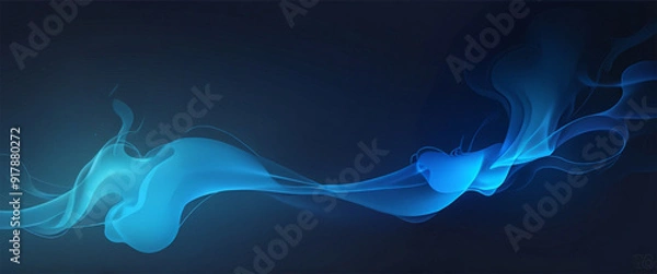 Obraz Abstract gradient smooth Blurred Smoke Dark Blue background image