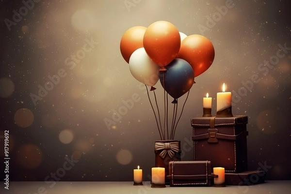 Obraz Fathers Day concept. Happy Fathers Day design, Fathers Day party background. Fathers Day Theme Background.