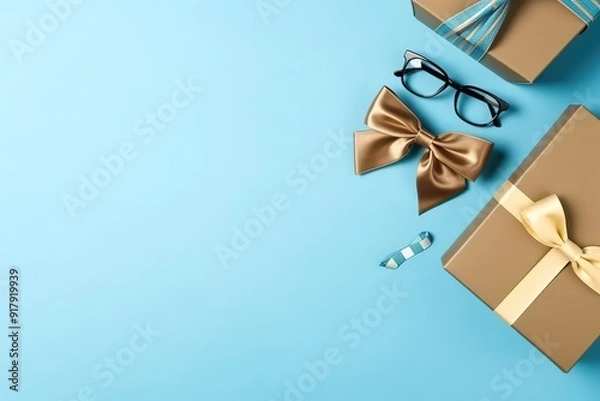 Obraz Fathers Day concept. Happy Fathers Day design, Fathers Day party background. Fathers Day Theme Background.