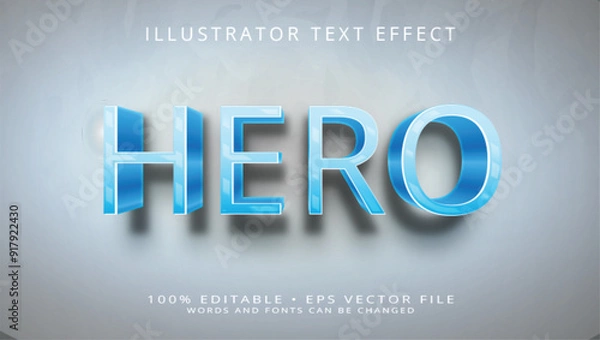 Obraz Super Hero 3d Editable Text Effect Comic Style Premium Vector