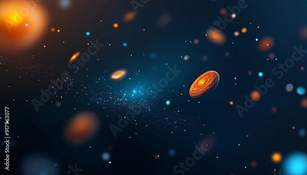 Obraz Colorful cosmic nebulae Celestial wonders Cosmic starry sky concept illustration