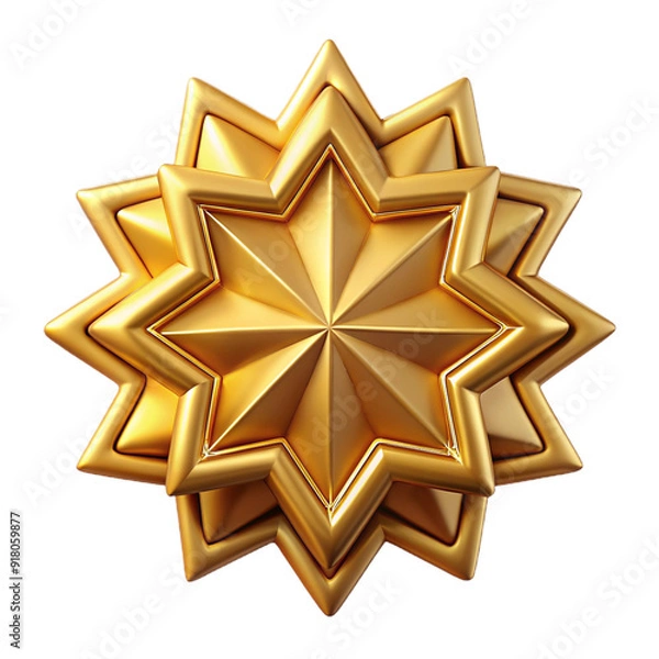Obraz diant golden starburst, geometric and dynamic
