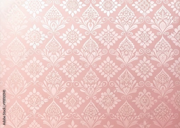 Fototapeta Soft focus blush gradient pink background illustration with modern, chic, and stylish patterns, exuding feminine elegance and sophistication, perfect for beauty and fashion designs.