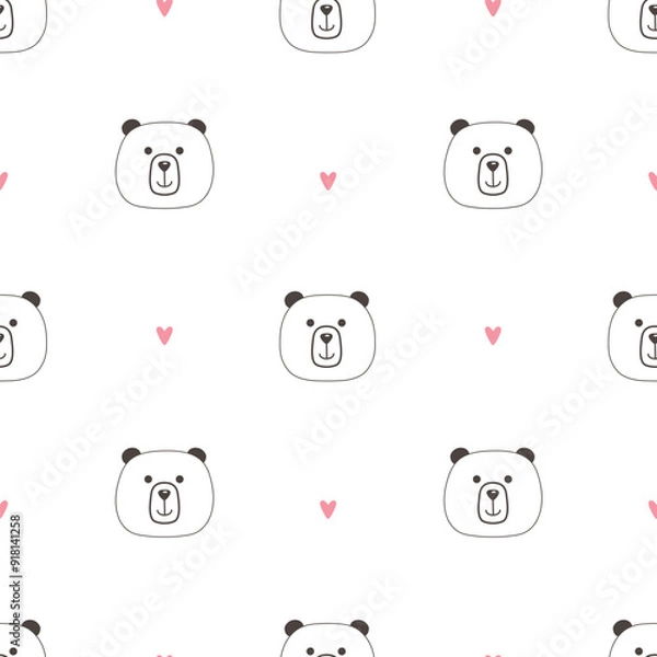 Obraz patterm with bears