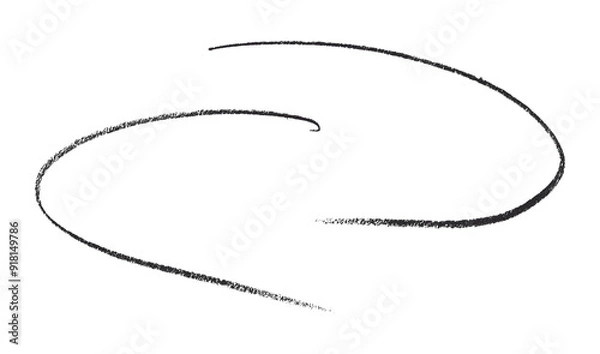 Obraz Black pencil lines on transparent background.