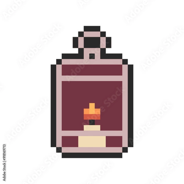 Obraz lantern pixel art for your needs