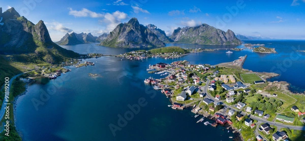Obraz Reine aerial panorama