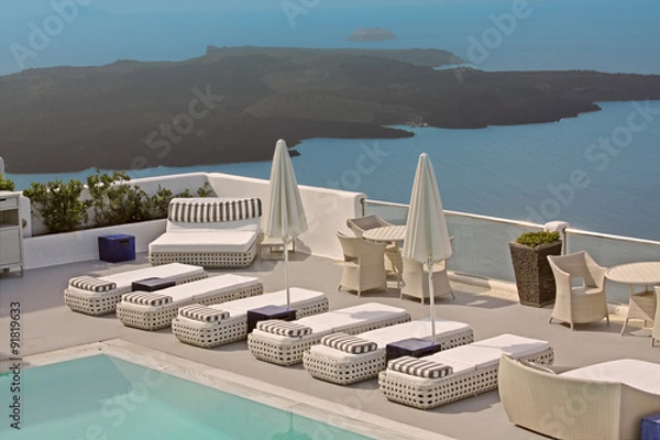 Obraz Hotel in Santorini, Greece