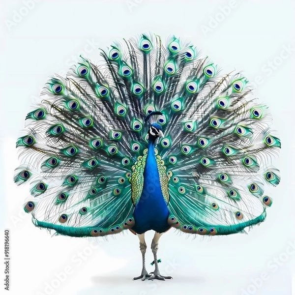 Obraz Peacock_spreading_tail