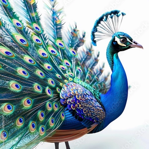 Obraz Peacock_spreading_tail