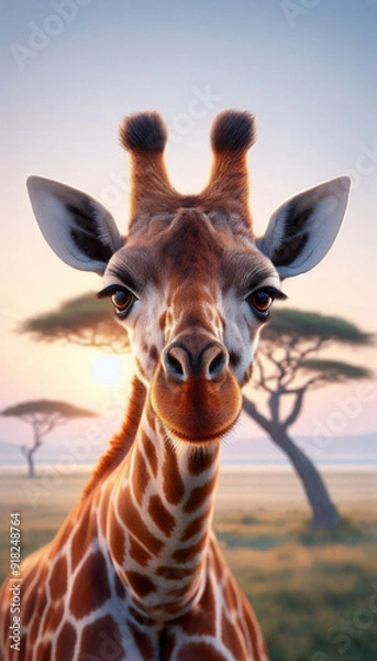 Obraz giraffe in the wild