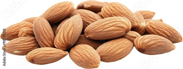 Fototapeta almonds isolated