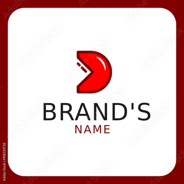 Obraz Elegant Bold D Letter Logo