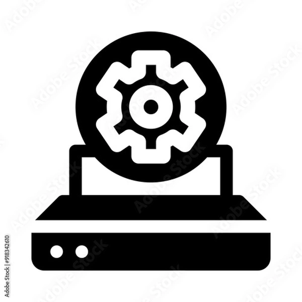 Fototapeta dedicated glyph icon