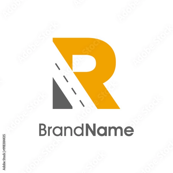 Obraz Simple Initial R Way Logo