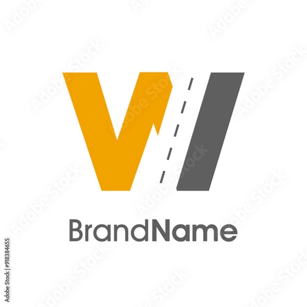 Obraz Simple Initial W Way Logo