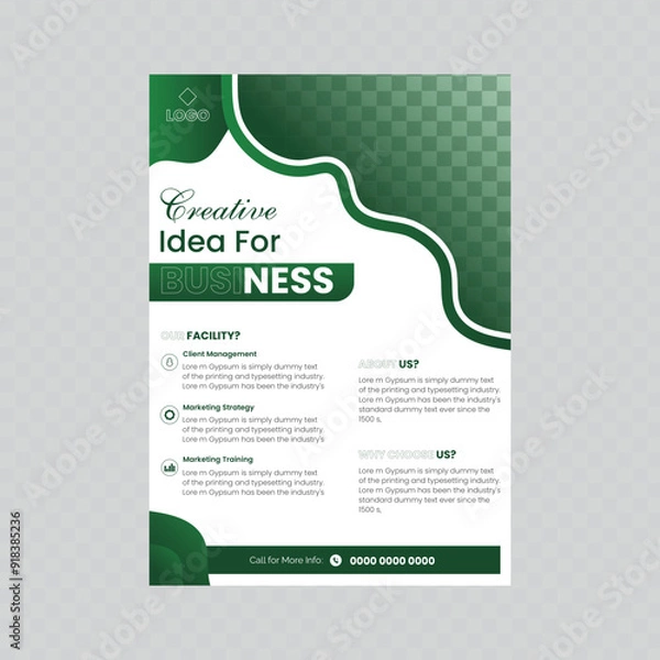 Obraz Poster business design template.