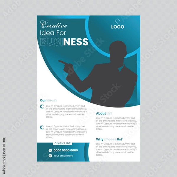 Obraz Poster business design template.