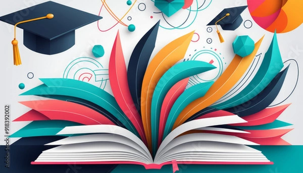 Obraz illustration of book