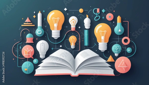 Obraz concept with bulb