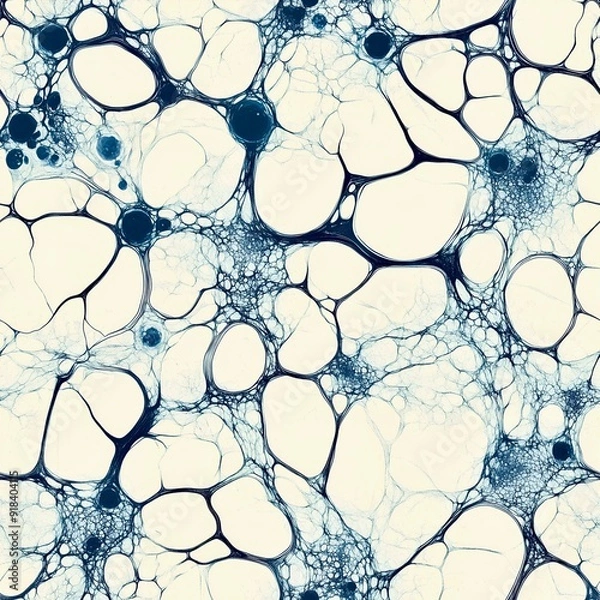 Fototapeta Tissue-like seamless pattern, background for life science presentations or websites