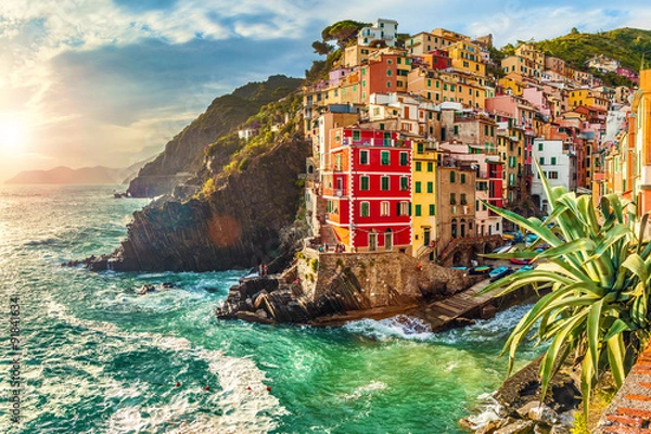 Obraz Riomaggiore, Cinque Terre, Włochy