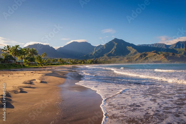 Obraz View Of Hanalei Bay In Kauai, Hawaii USA