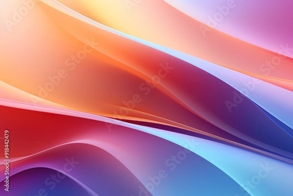 Fototapeta Abstract colorful background with flowing lines.