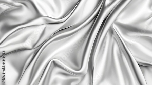 Fototapeta White gray satin texture that is white silver fabric silk panorama background with beautiful soft blur pattern natural. --ar 16:9 --v 6.1 Job ID: 2a95bd64-856e-4a45-8190-67a4f52e3b97