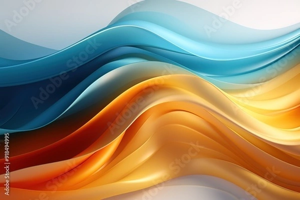 Fototapeta Abstract colorful wave pattern background.