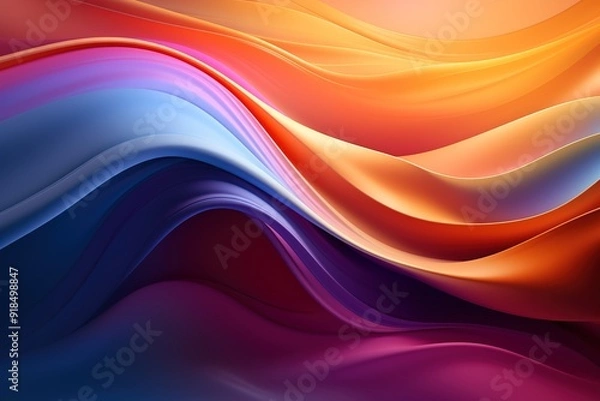 Fototapeta Abstract colorful waves background.