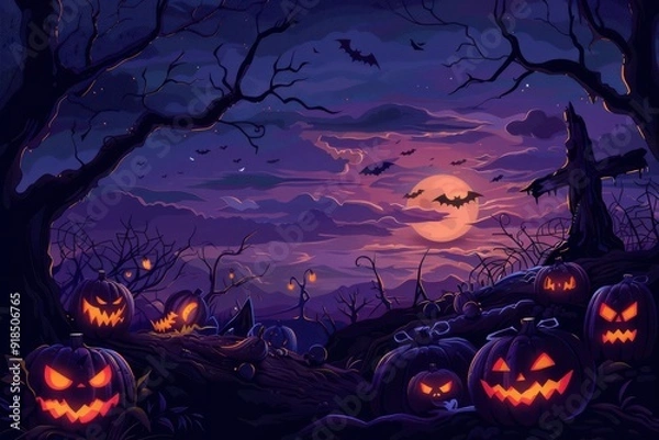 Fototapeta Halloween Background