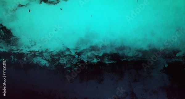 Fototapeta Cyan color. Abstract blue texture background resembling calm water or marble with soft gradients and subtle patterns perfect for serene designs and layouts.