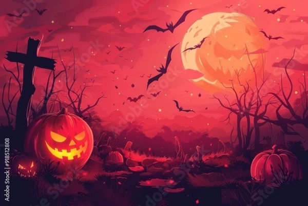 Fototapeta Halloween Background