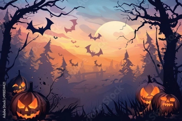 Fototapeta Halloween Background