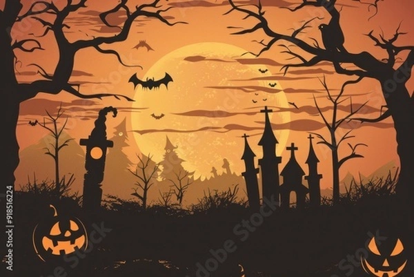 Fototapeta Halloween Background