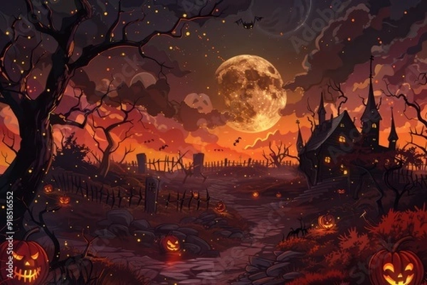 Fototapeta Halloween Background